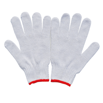 7/10 gauge bleach white cotton gloves